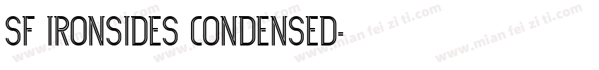 SF Ironsides Condensed字体转换